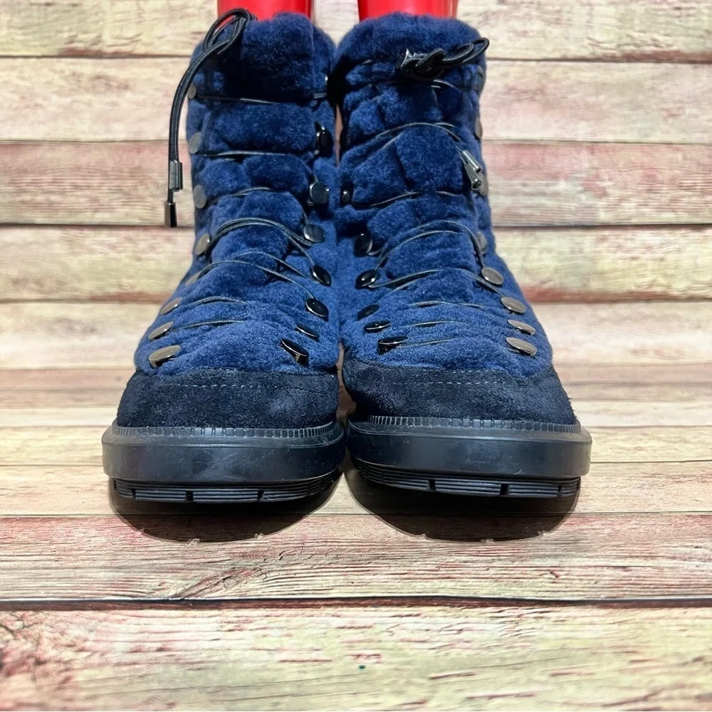Aquatalia Lorena Shearling Suede Boots